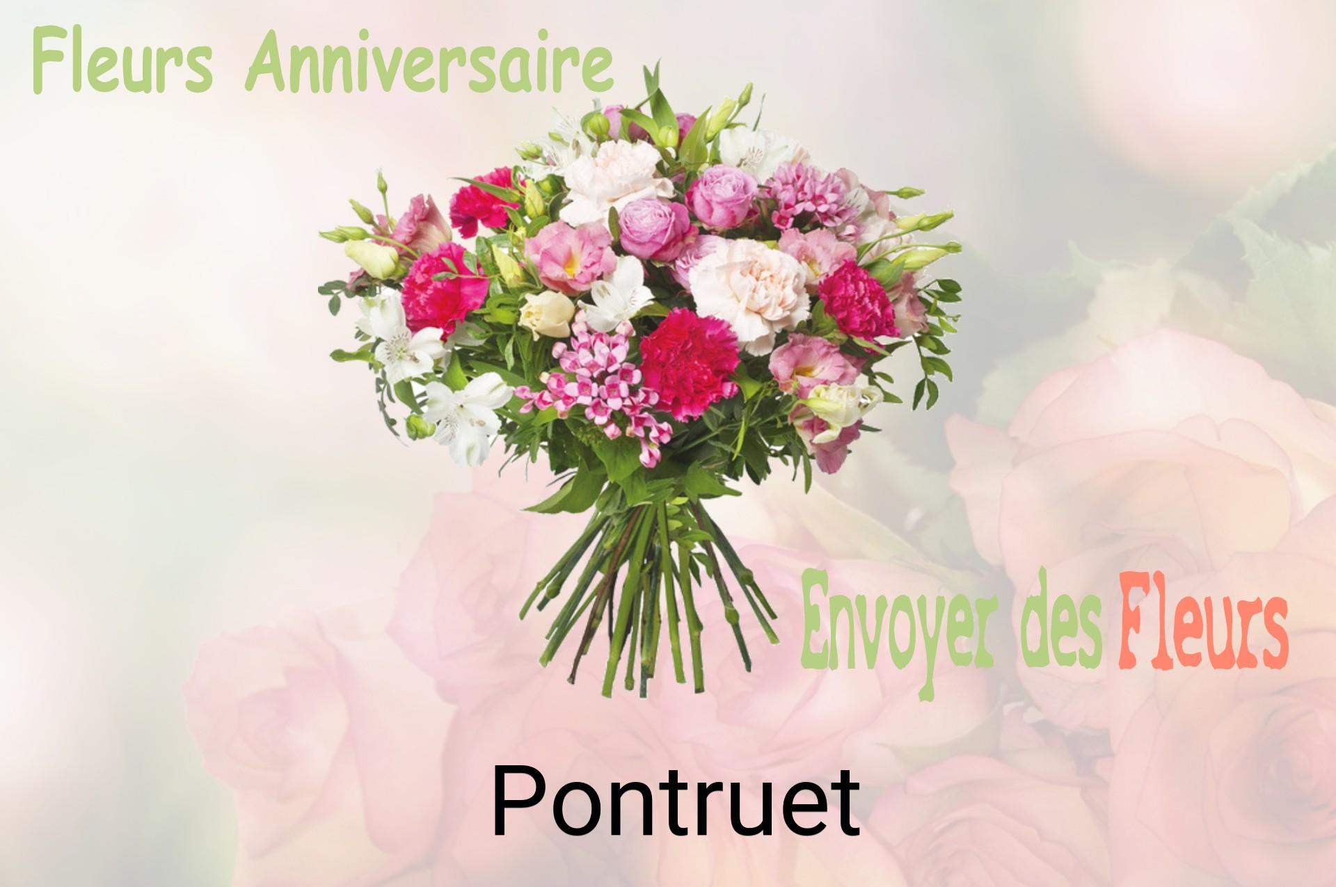 Bouquet de fleurs d’anniversaire livré à Pontruet