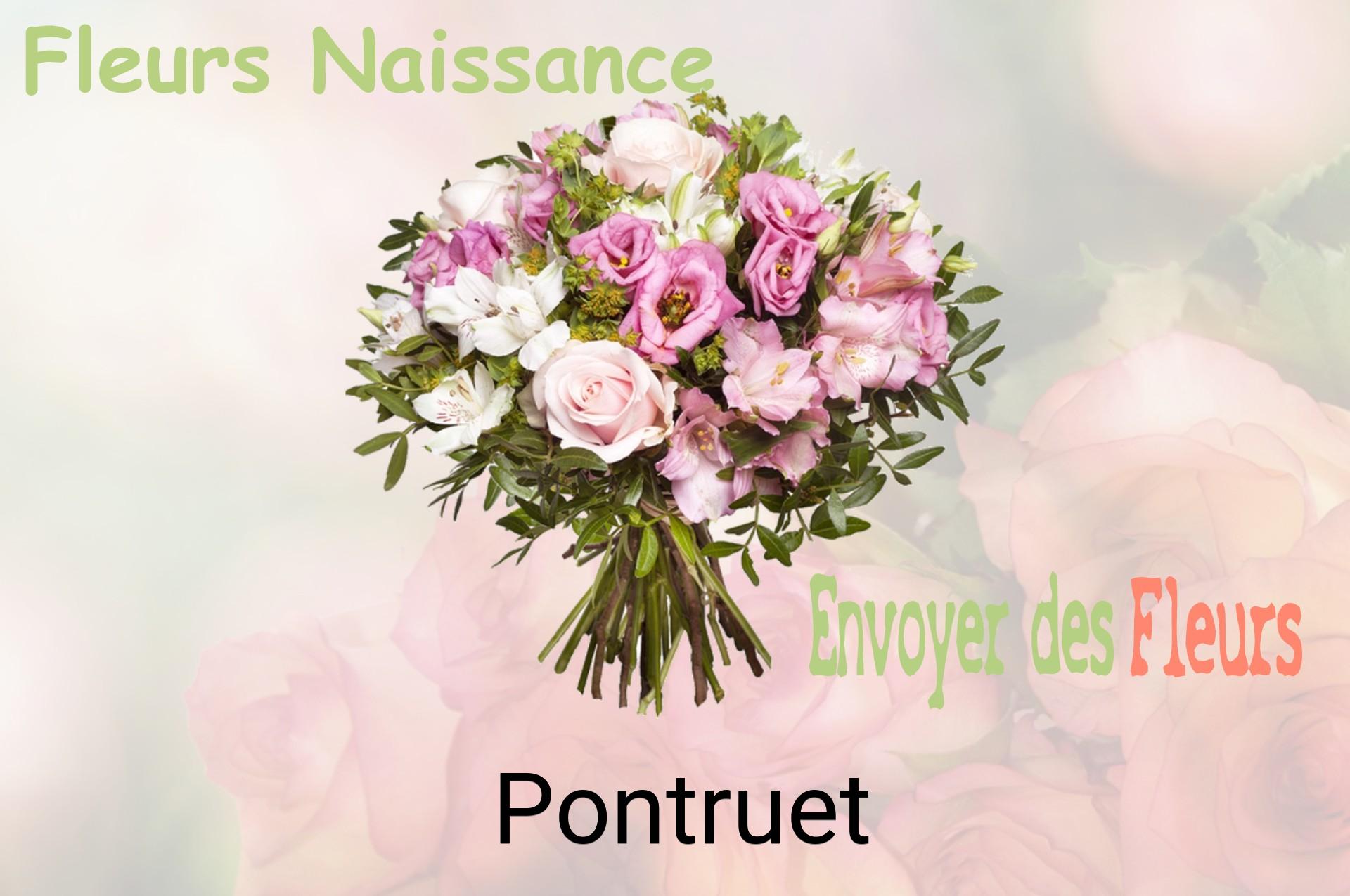Bouquet de fleurs de naissance livré à Pontruet
